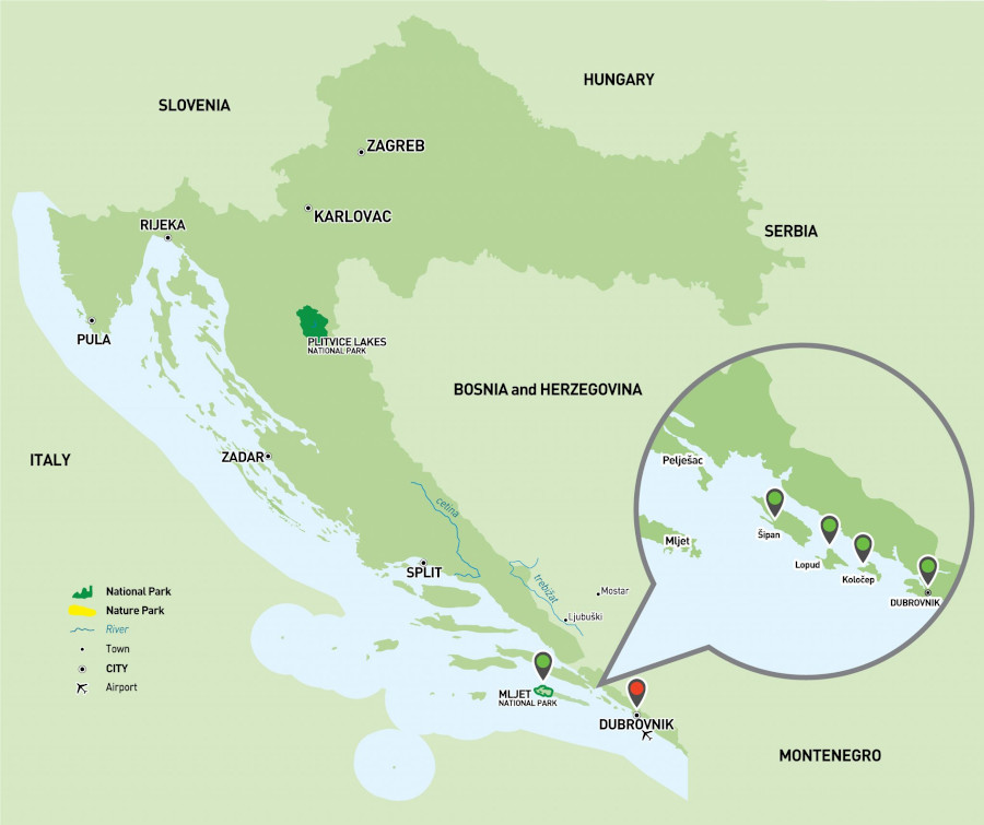 Aktivferien Dubrovnik Inseln Multisport