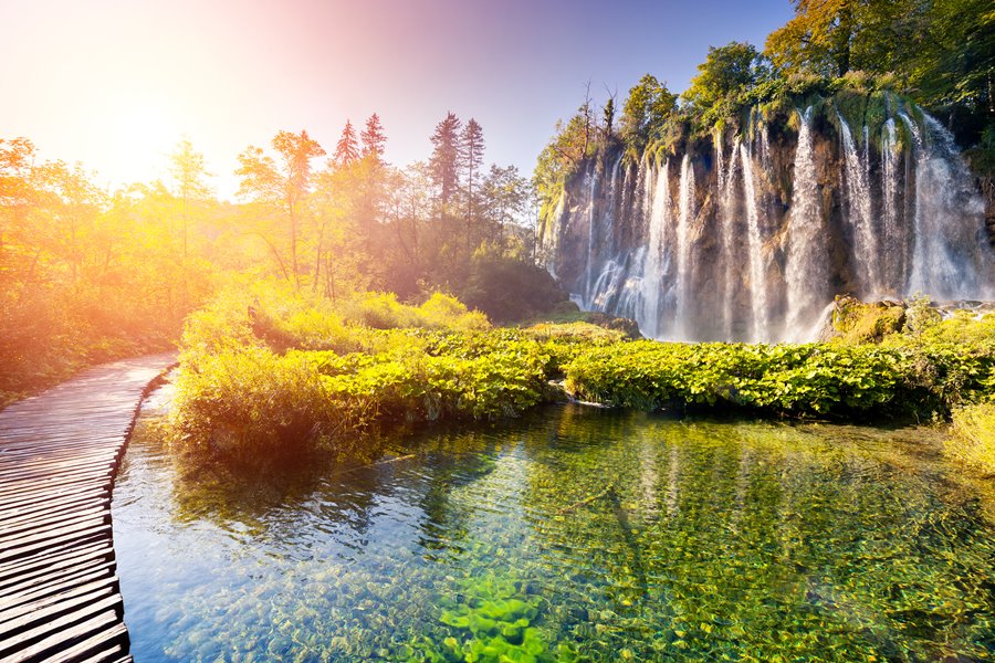 Aktivferien rund um Nationalpark Plitvice mit Wandern, Velofahren, Kajak, Schwimmen