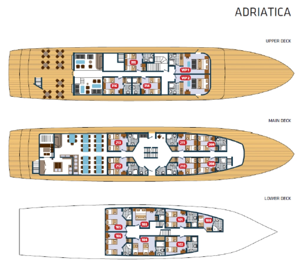 Adriatica Deckplan